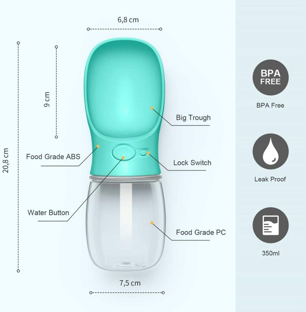 COTOP Dog Water Bottle Color Options