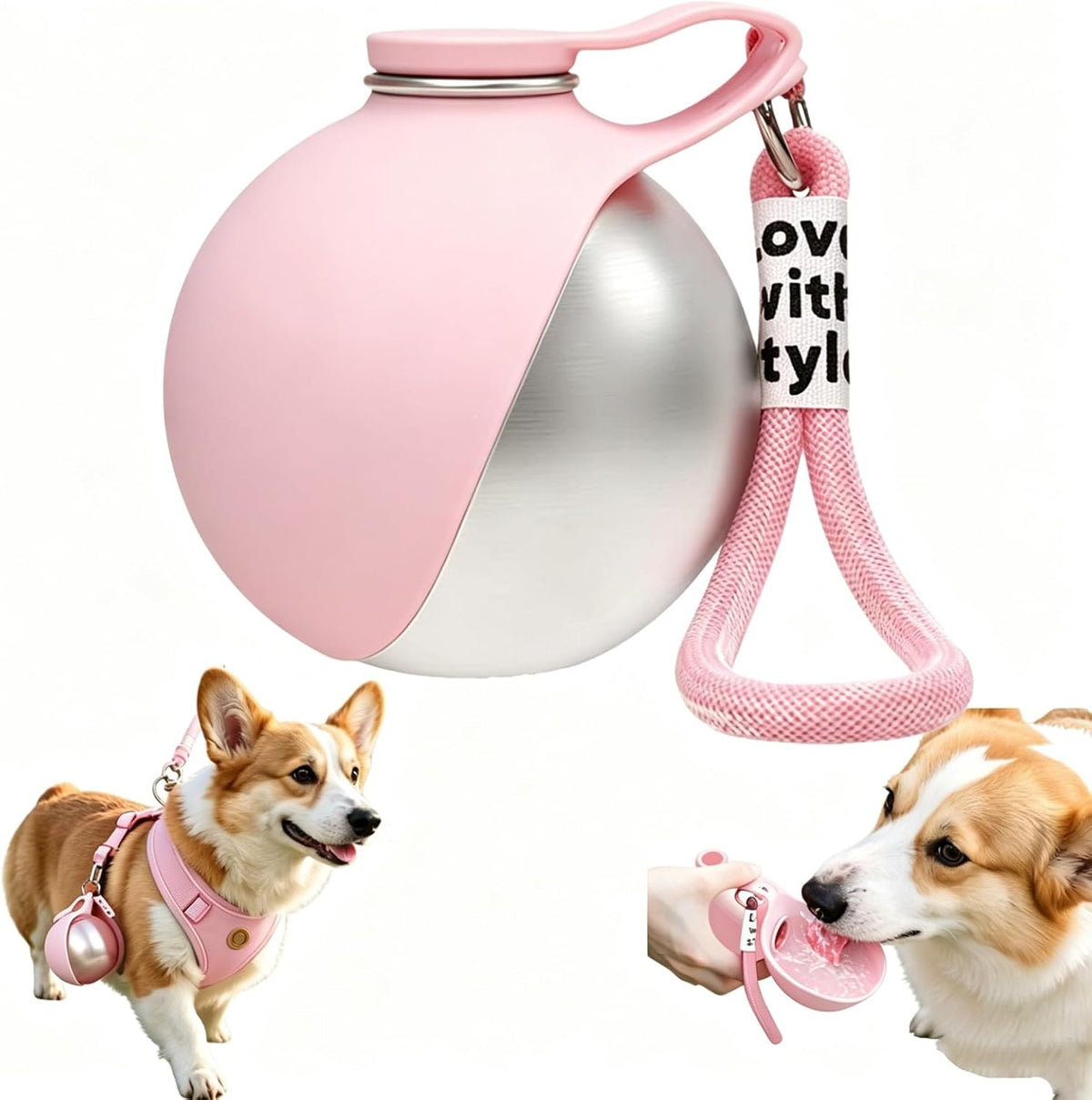 Portable Dog Water Bottle & Bowl - Image 1