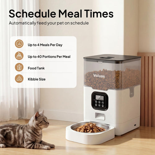 Automatic Cat Feeder Side View